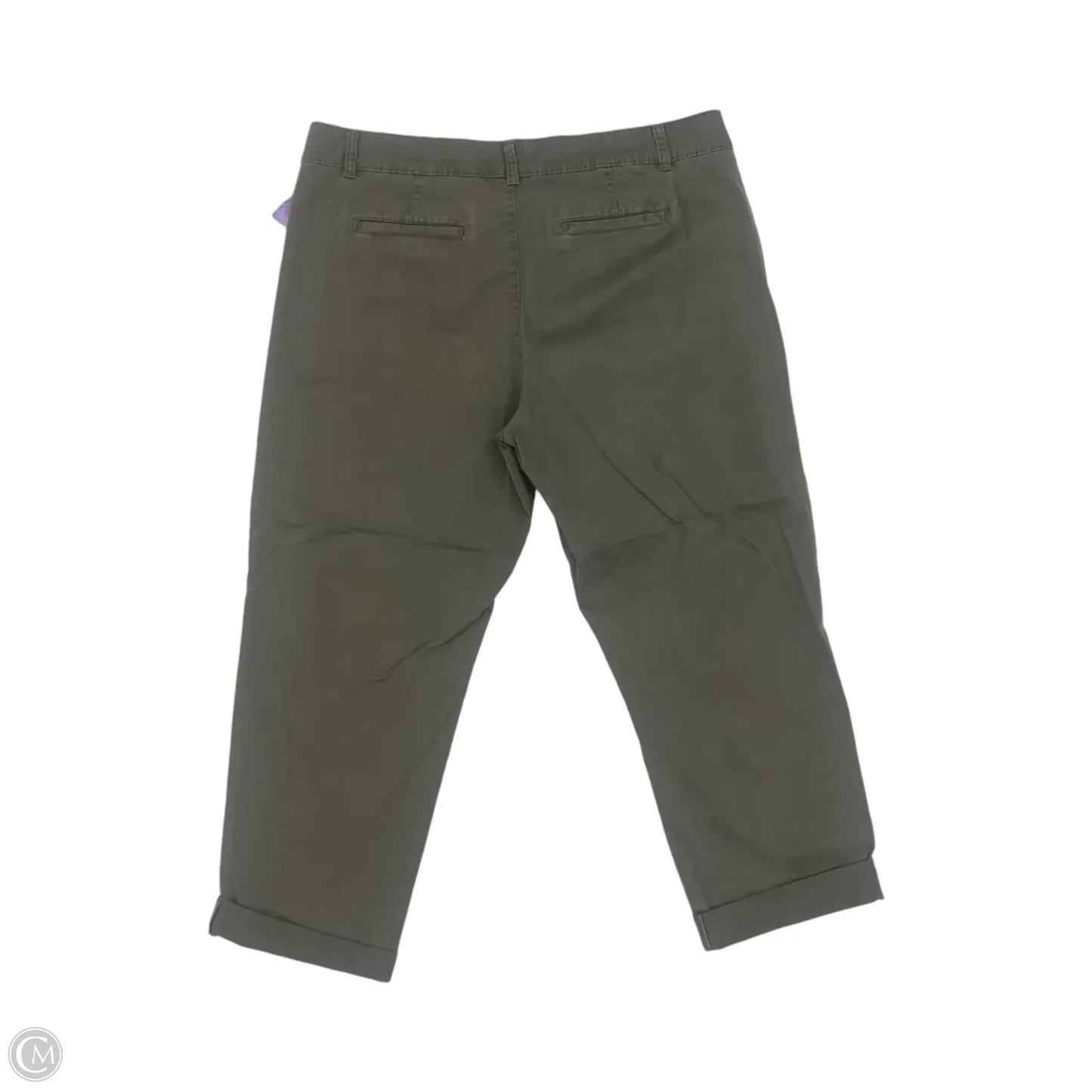 Pants Cropped By Sonoma In Green, Size: 16