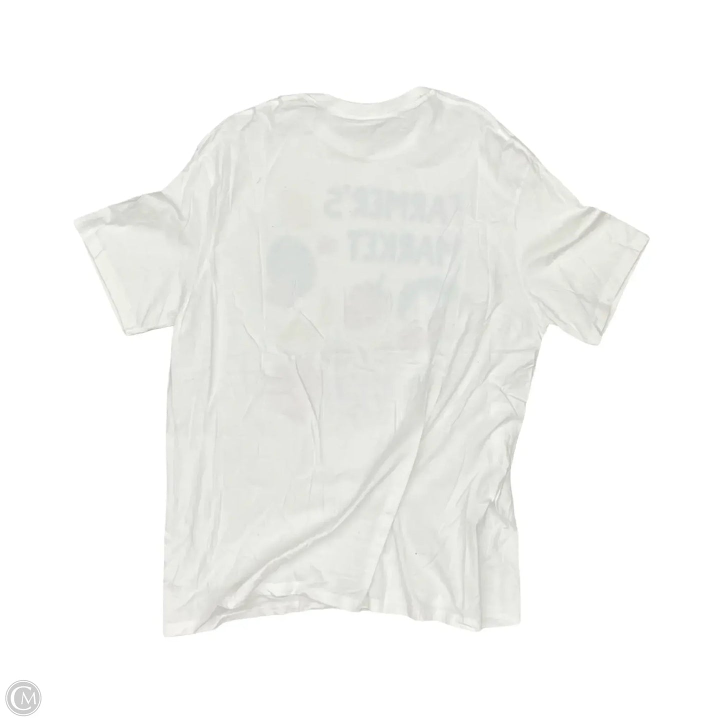 Top Short Sleeve By Clothes Mentor In White, Size: Xxl