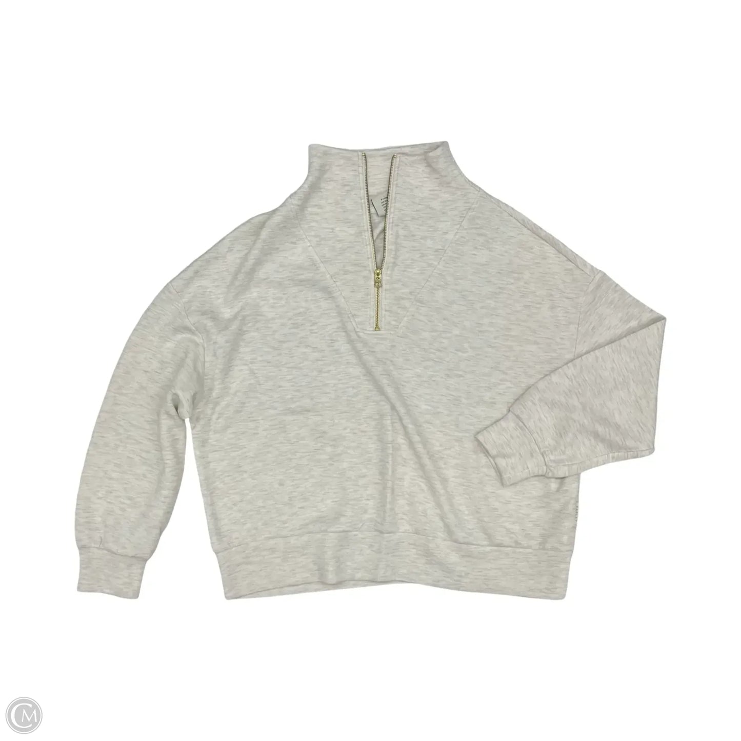 Athletic Sweatshirt Collar By Varley In Cream, Size: Xl