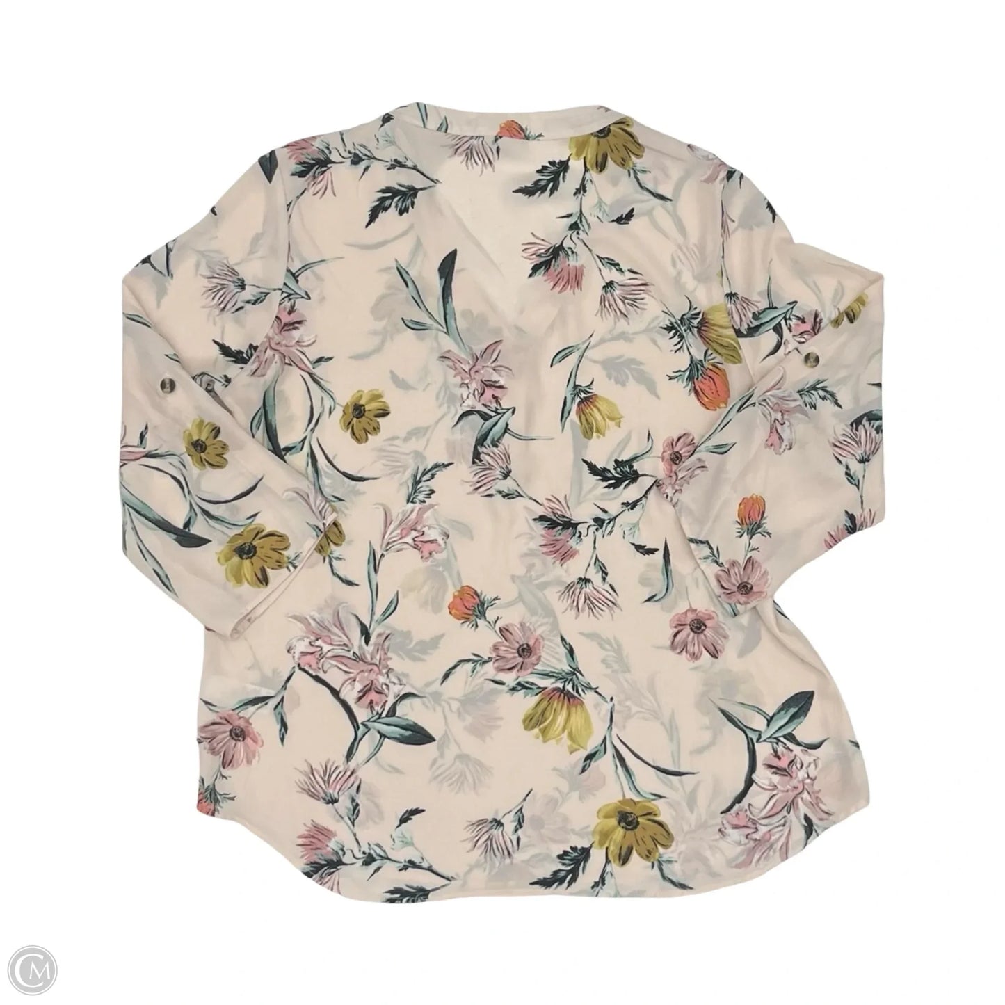 Blouse 3/4 Sleeve By Maurices In Pink, Size: L