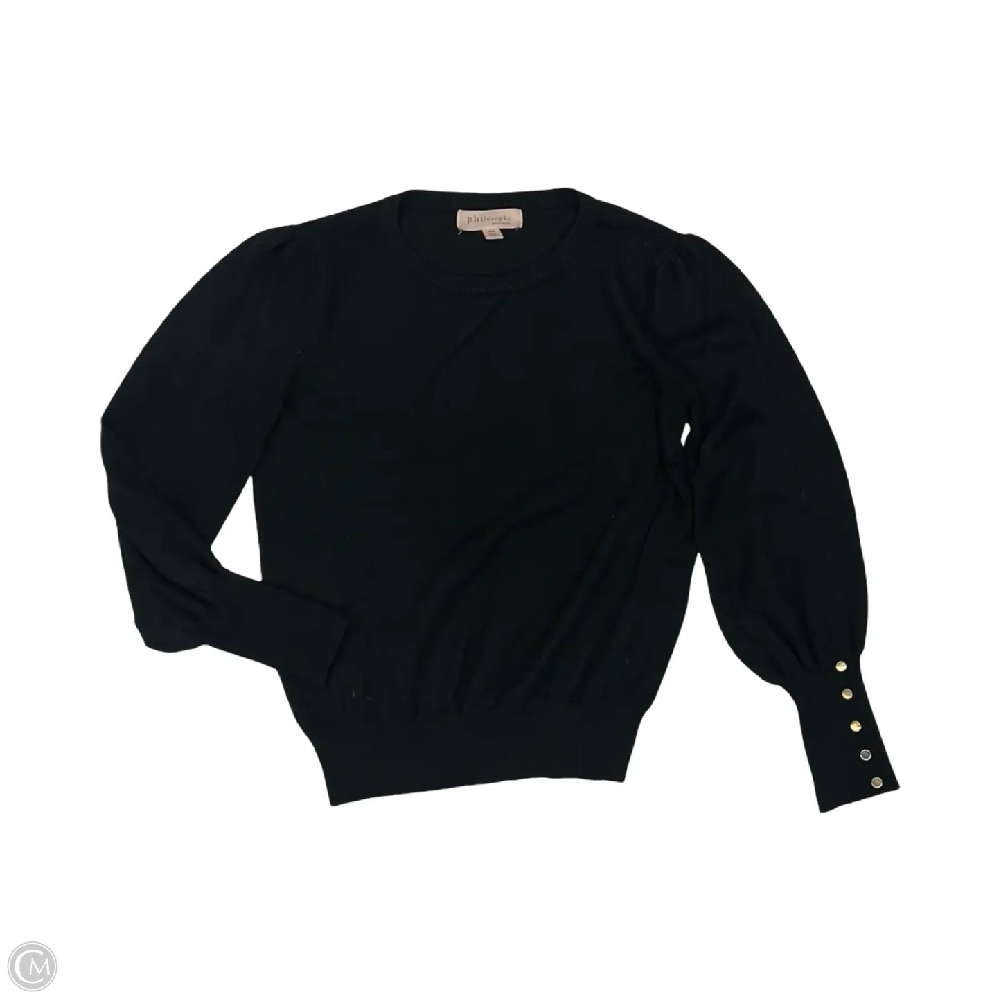 Sweater By Philosophy In Black, Size: M