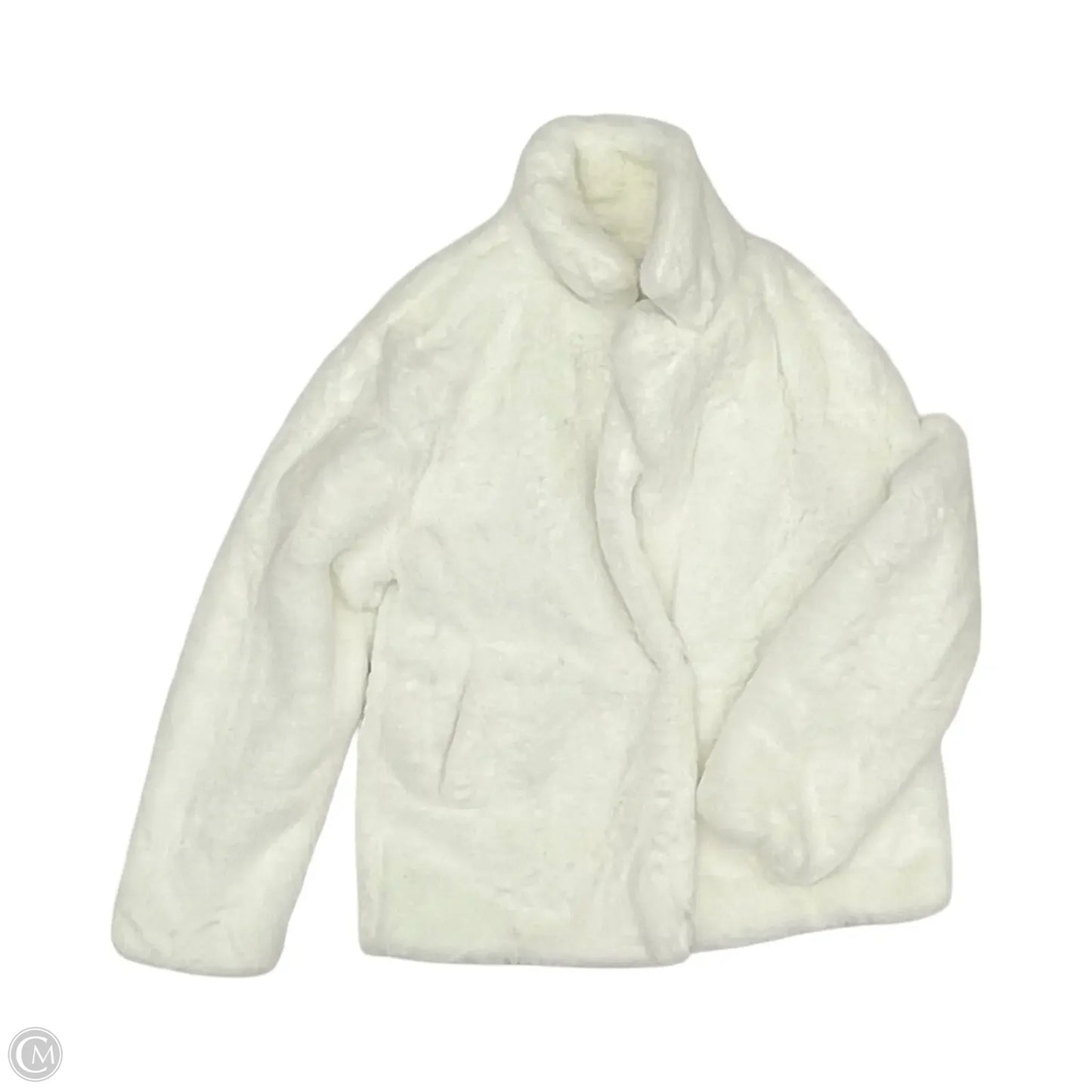 Jacket Faux Fur & Sherpa By Ambiance Apparel In White, Size: S