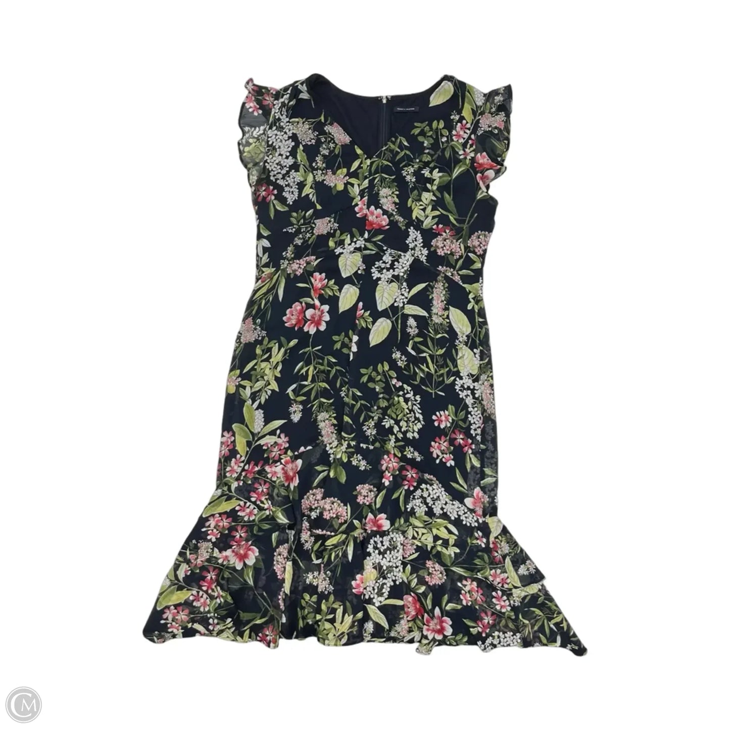 Dress Party Midi By Tommy Hilfiger In Navy, Size: L