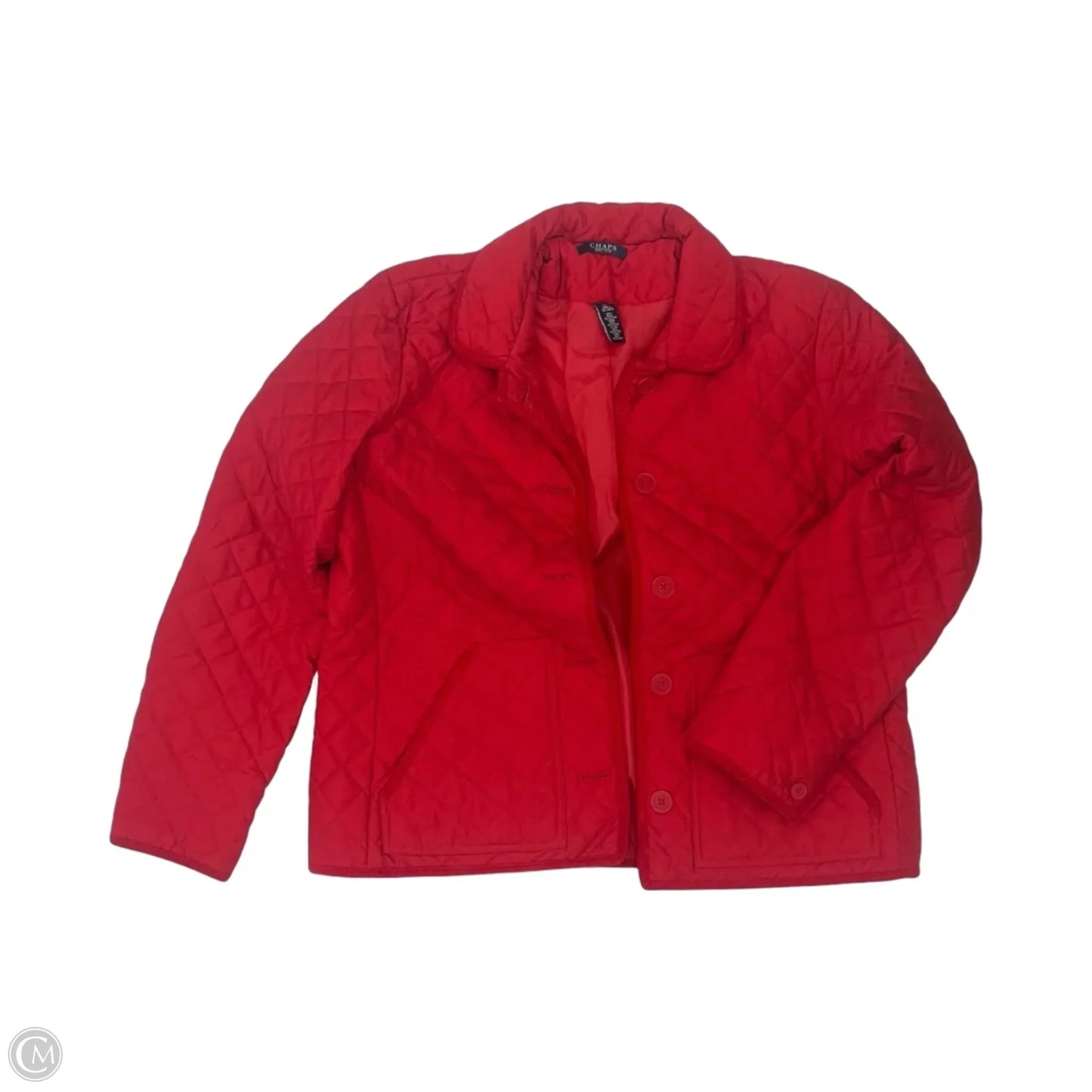 Jacket Puffer & Quilted By Chaps In Red, Size: Xl