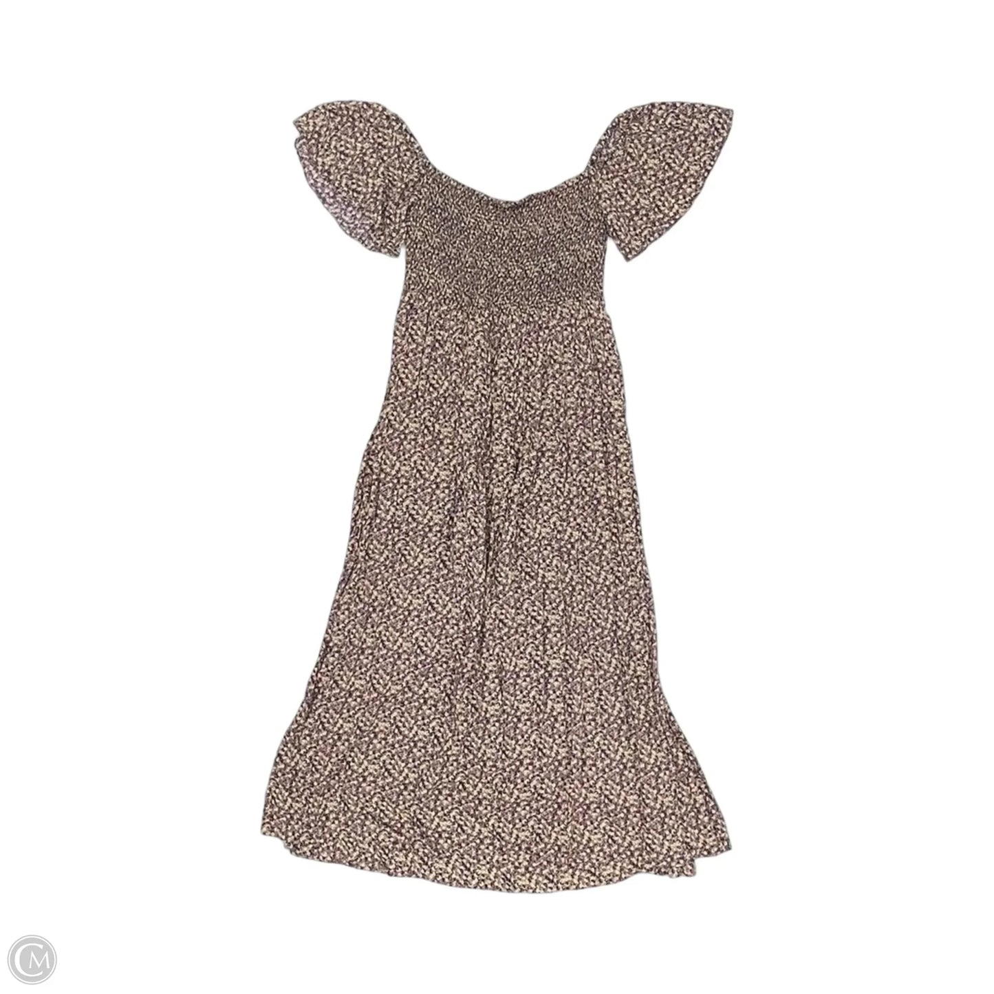 Dress Casual Midi By Free People In Purple & Yellow, Size: M