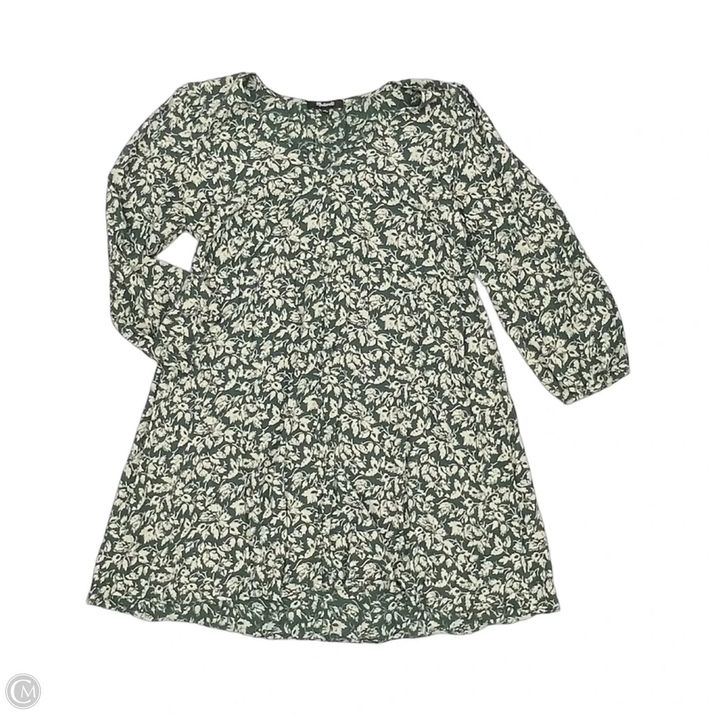 Dress Party Short By Madewell In Cream & Green, Size: S