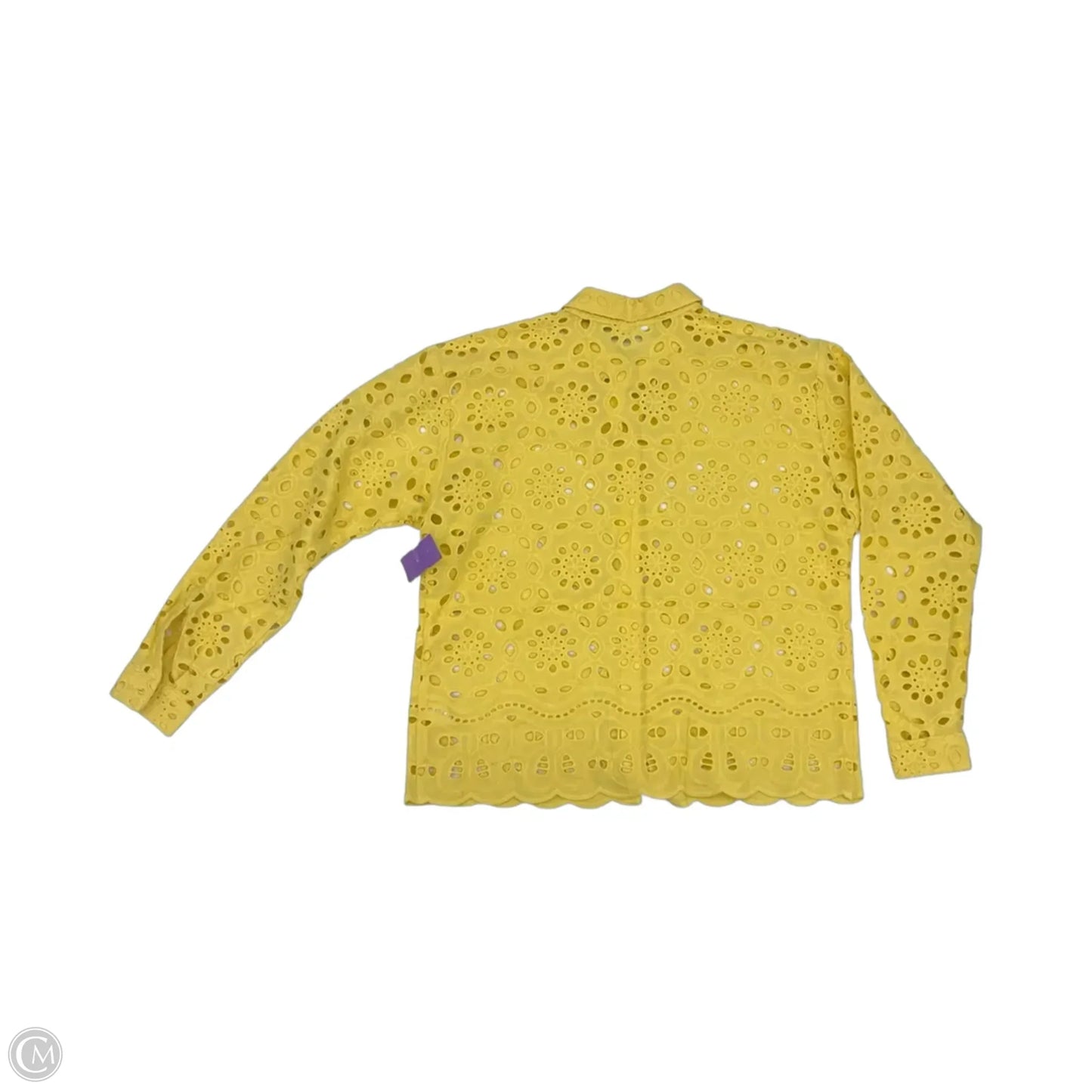 Blouse Long Sleeve By J. Jill In Yellow, Size: S