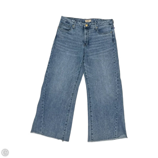 Jeans Wide Leg By Kut In Blue Denim, Size: 12