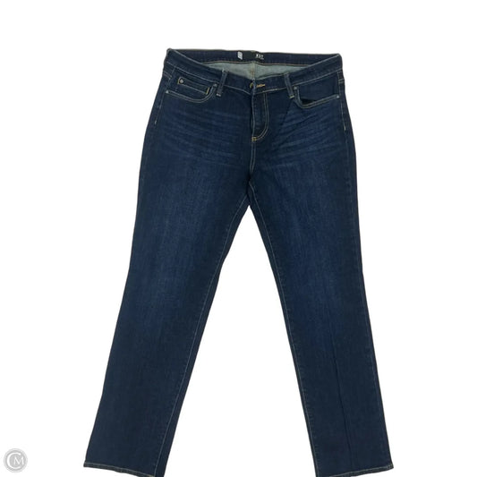 Jeans Straight By Kut In Blue Denim, Size: 12