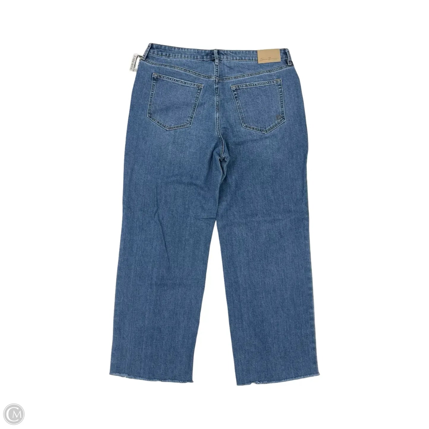 Jeans Straight By Seven 7 In Blue Denim, Size: 10