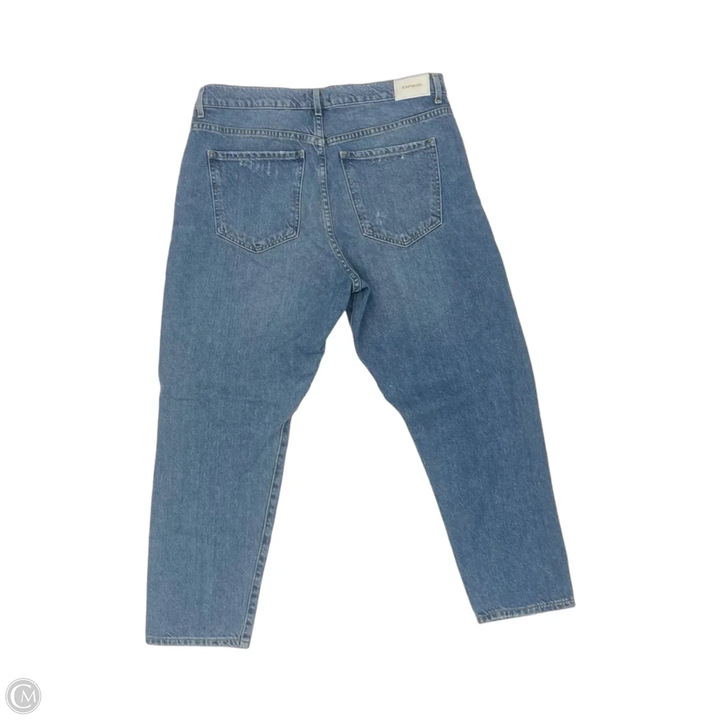 Jeans Straight By Express In Blue Denim, Size: 12