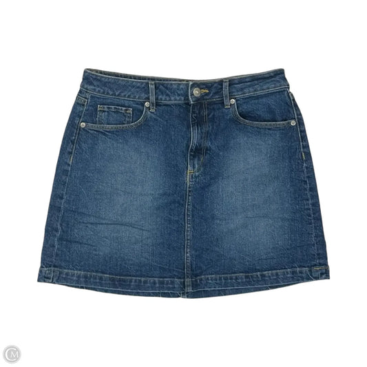 Skirt Mini & Short By Loft In Blue Denim, Size: 6