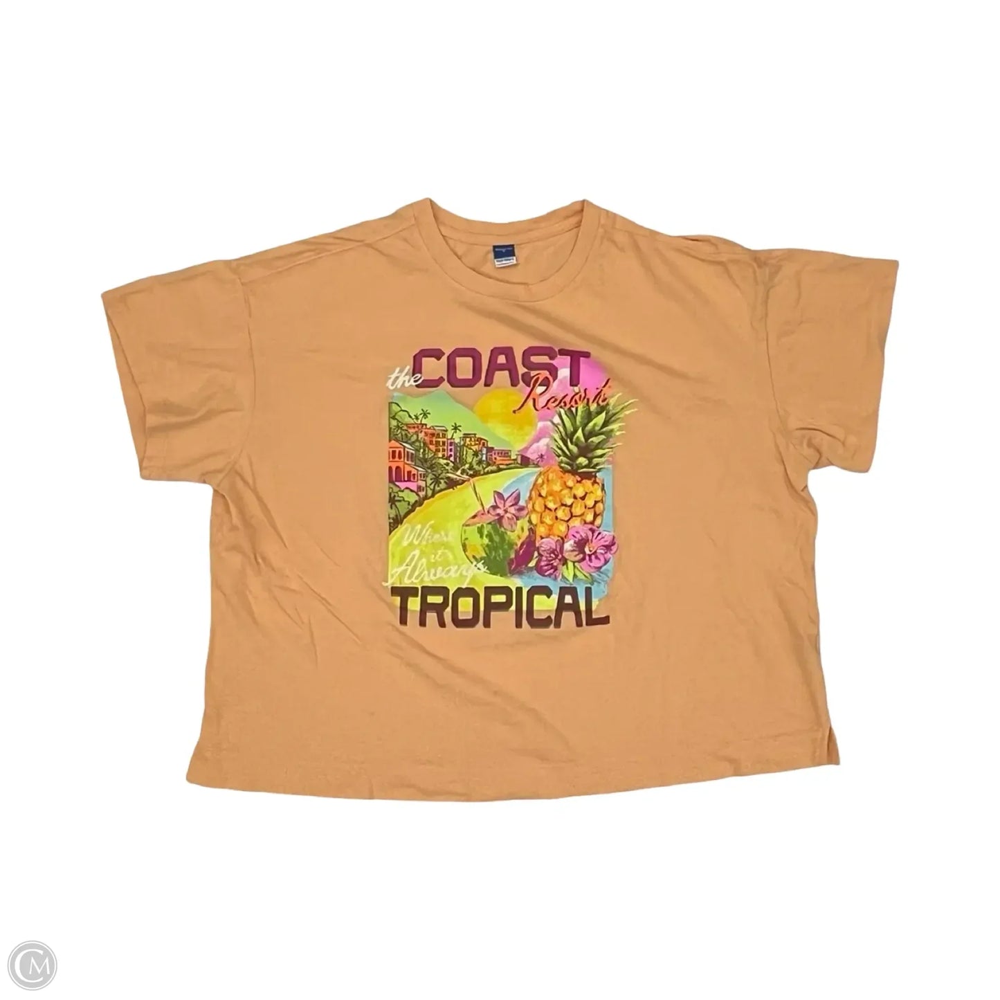 Top Short Sleeve By Old Navy In Orange, Size: Xl