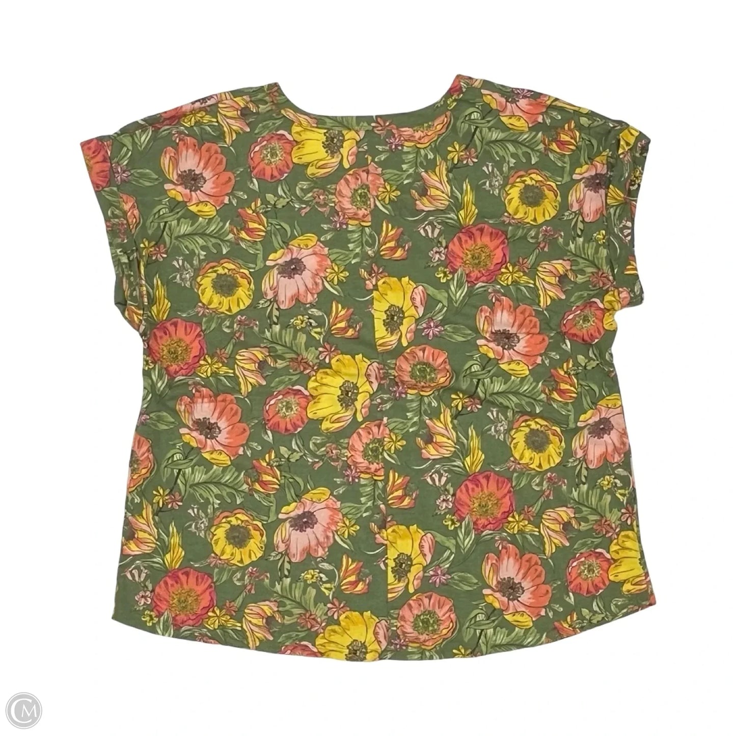 Top Short Sleeve By Lane Bryant In Green, Size: 2x