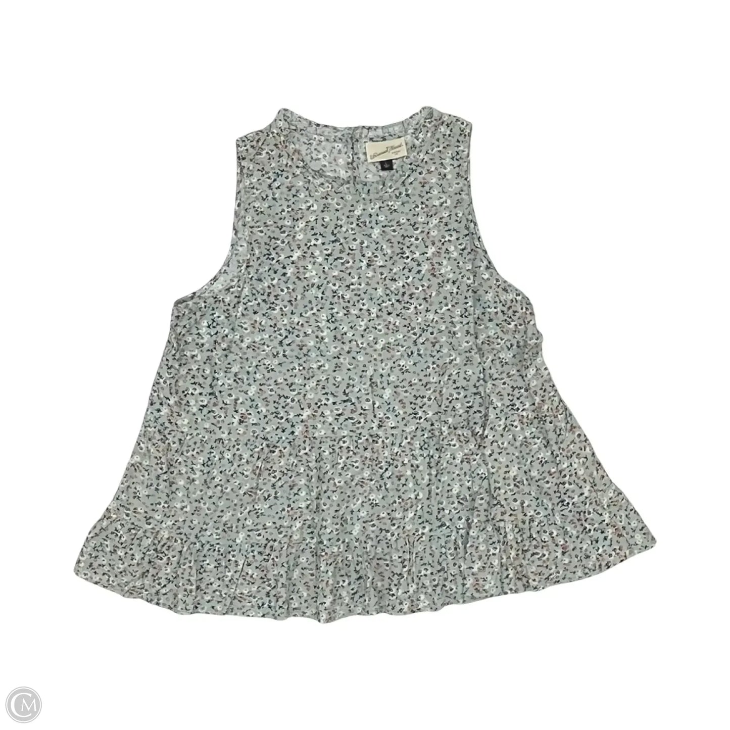 Blouse Short Sleeve By Universal Thread In Green, Size: L