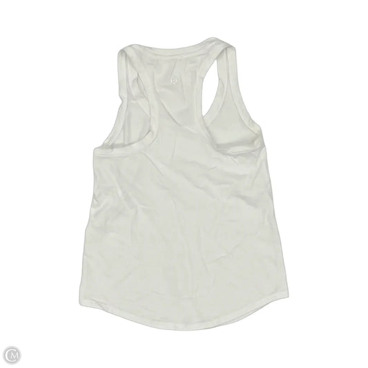 Athletic Tank Top By Lululemon In White, Size: Xs