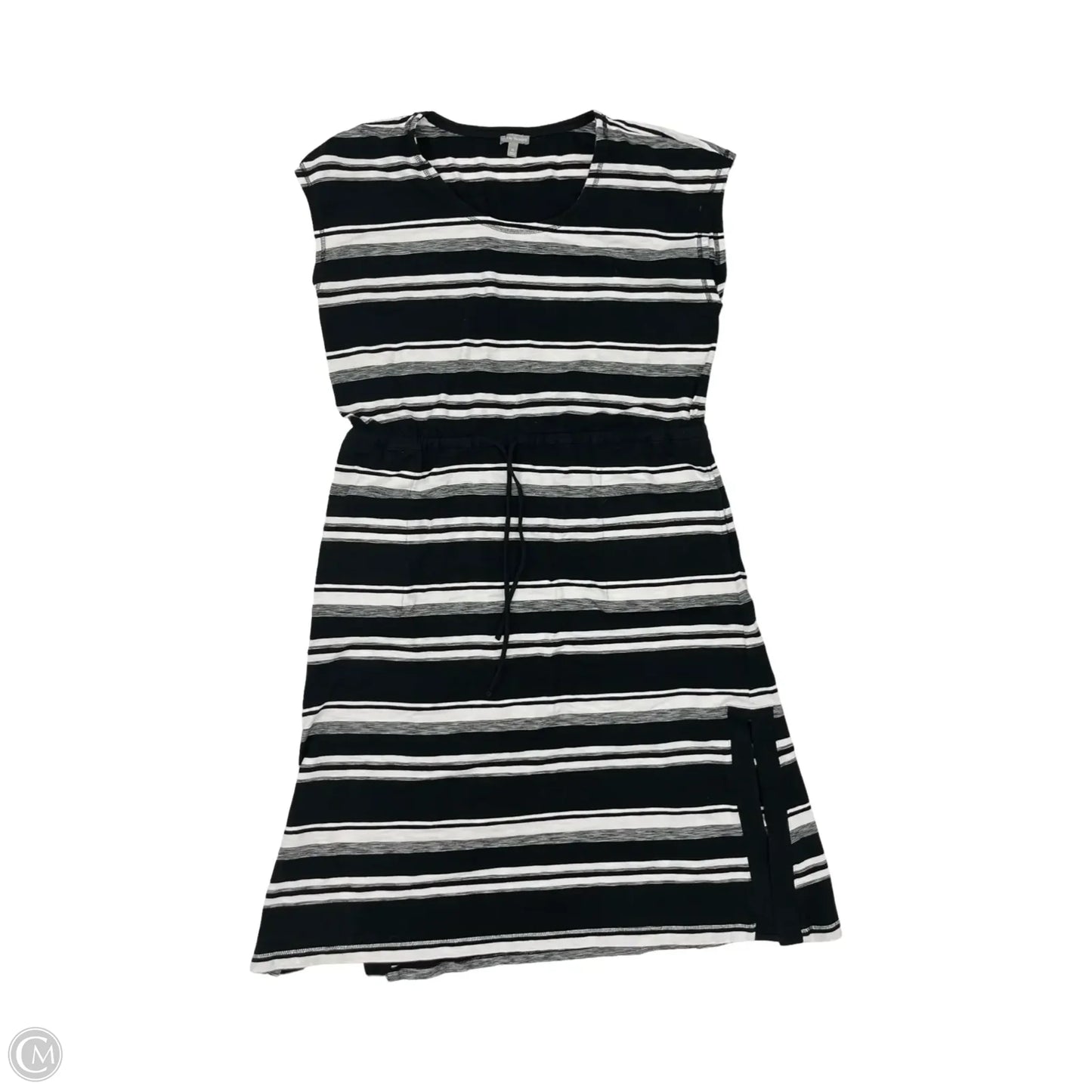 Dress Casual Midi By Talbots In Black & White, Size: Xl