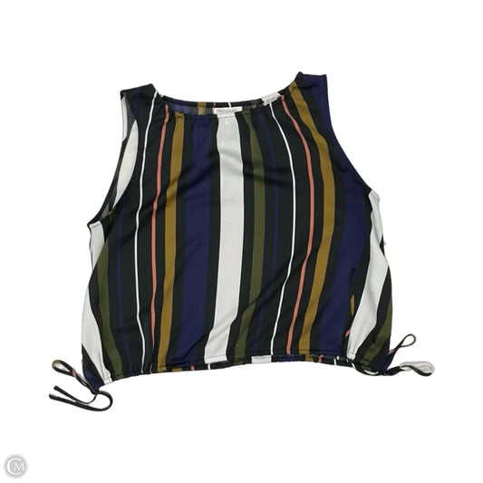 Blouse Sleeveless By Prologue In Striped Pattern, Size: M