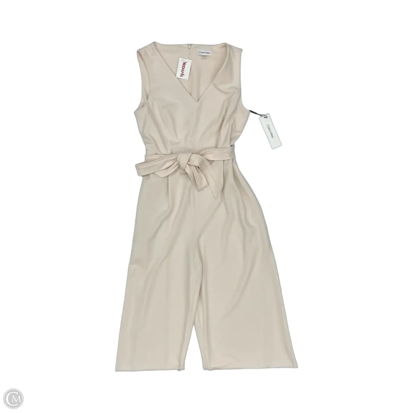 Jumpsuit By Calvin Klein In Cream, Size: 12