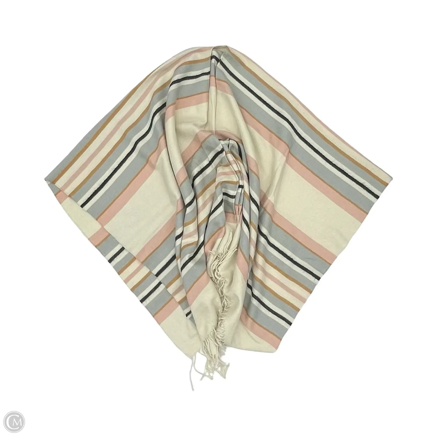 Shawl By Clothes Mentor In Cream, Size: Onesize