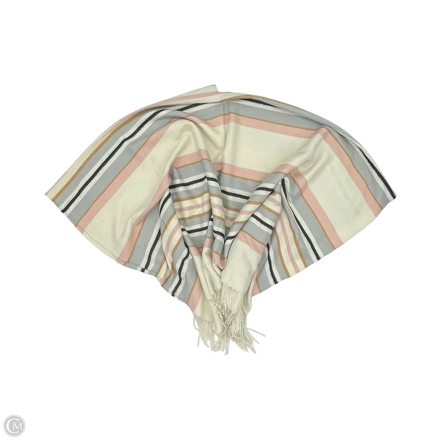 Shawl By Clothes Mentor In Cream, Size: Onesize