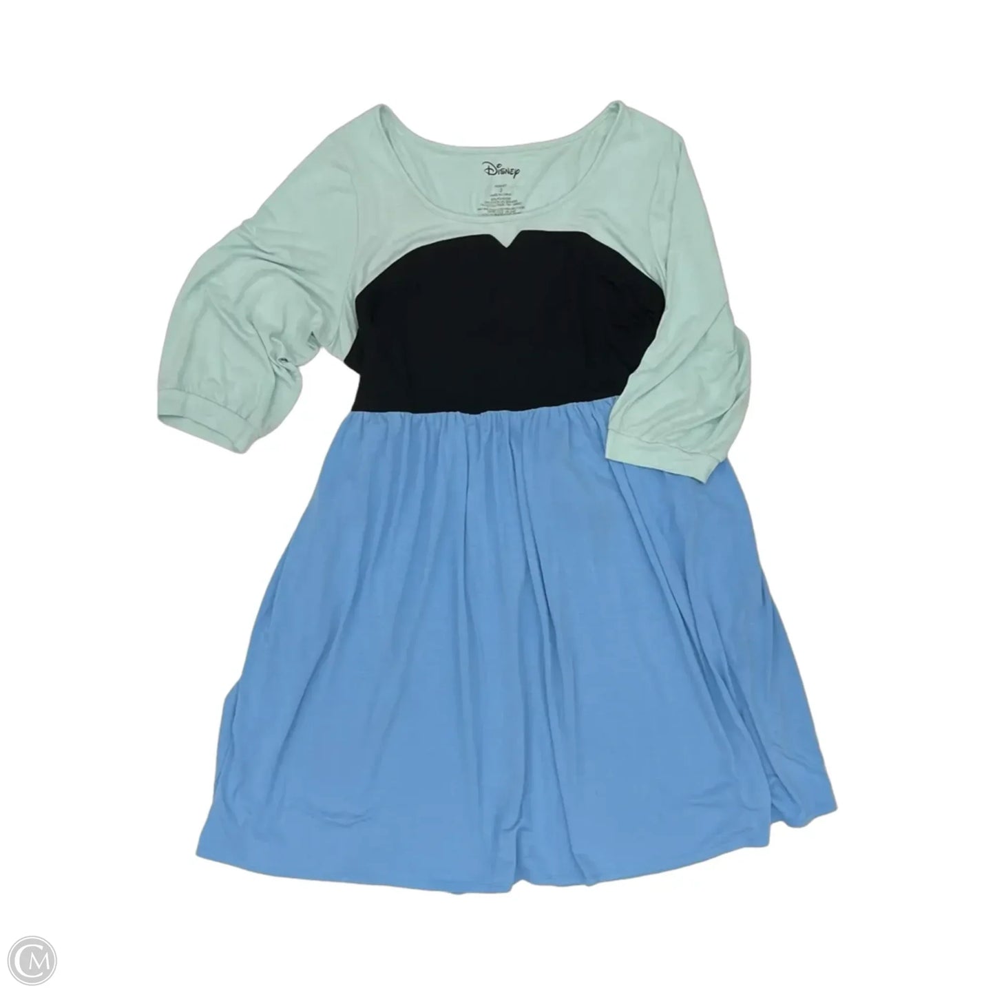 Dress Casual Short By Disney In Black & Blue, Size: 3x