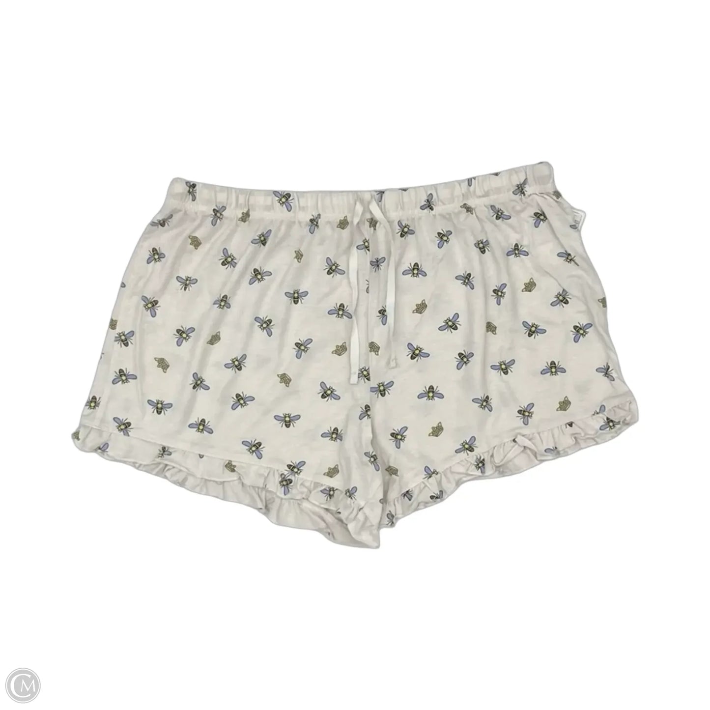Pajama Pants By Clothes Mentor In White, Size: 1x