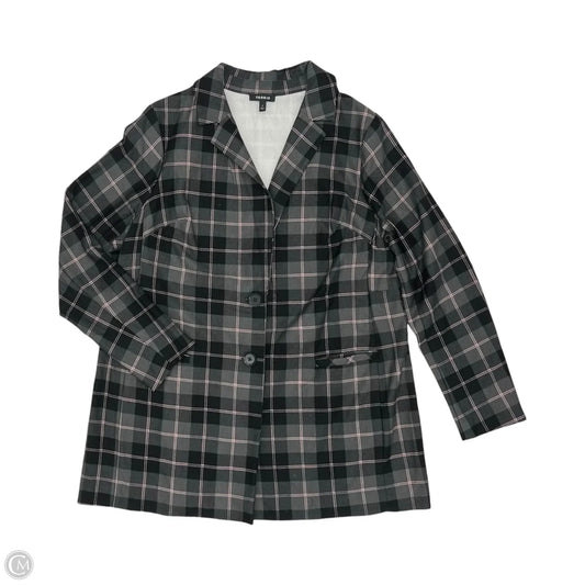 Blazer By Torrid In Black & Grey, Size: 2x