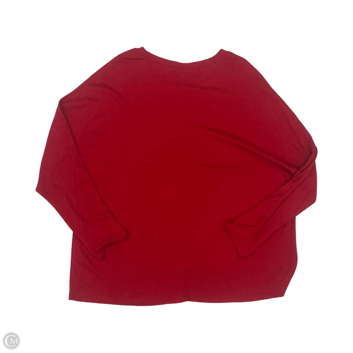 Top Long Sleeve By Clothes Mentor In Red, Size: 2x