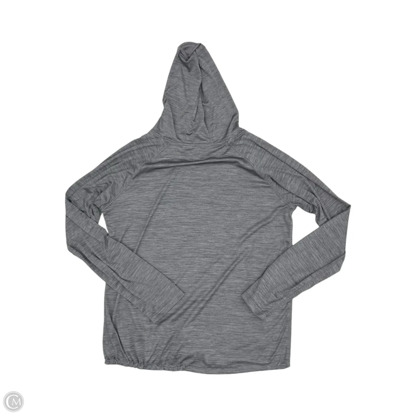Athletic Top Long Sleeve Hoodie By Under Armour In Grey, Size: Xl