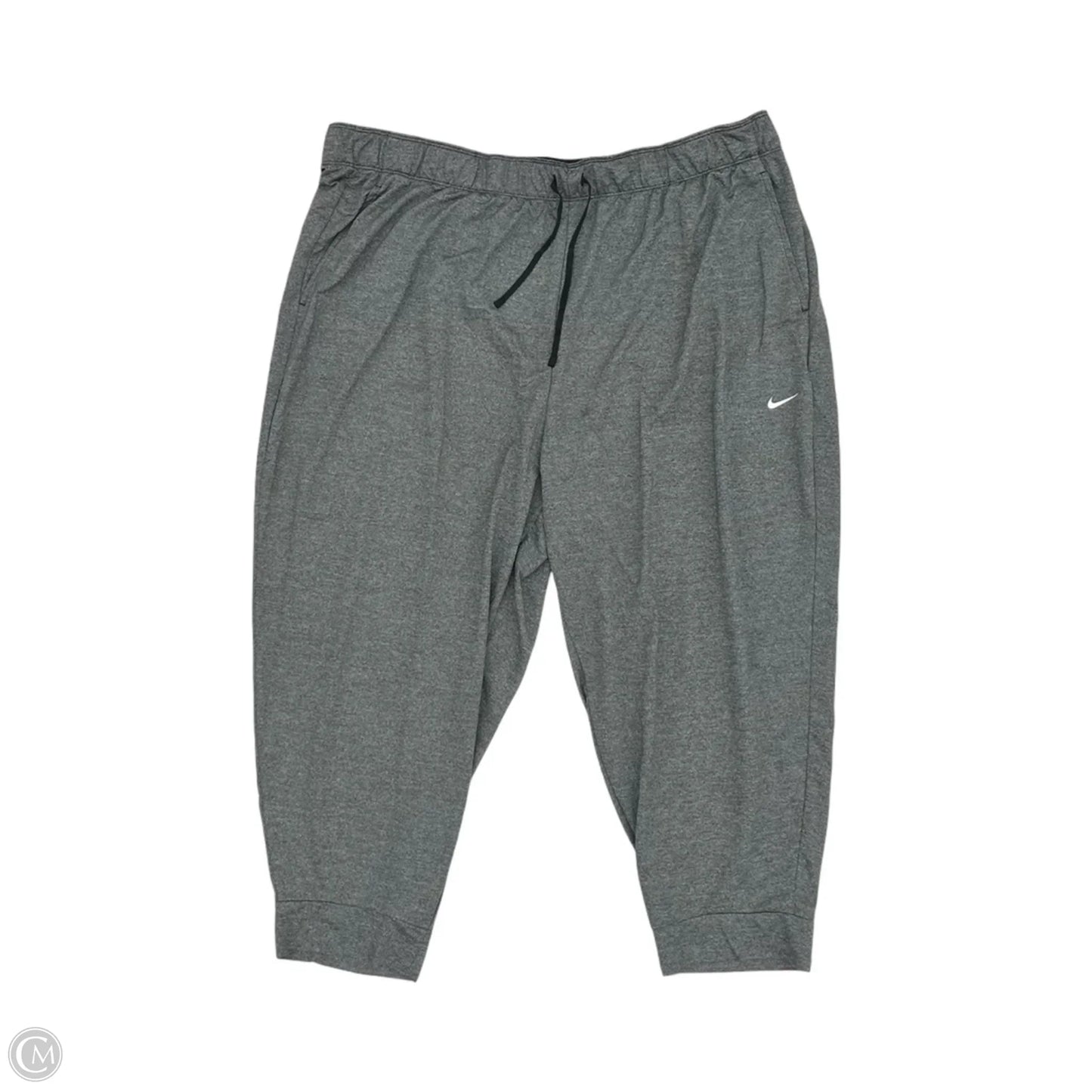 Athletic Pants By Nike Apparel In Grey, Size: 2x