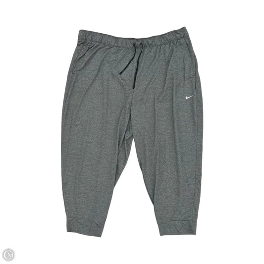 Athletic Pants By Nike Apparel In Grey, Size: 2x