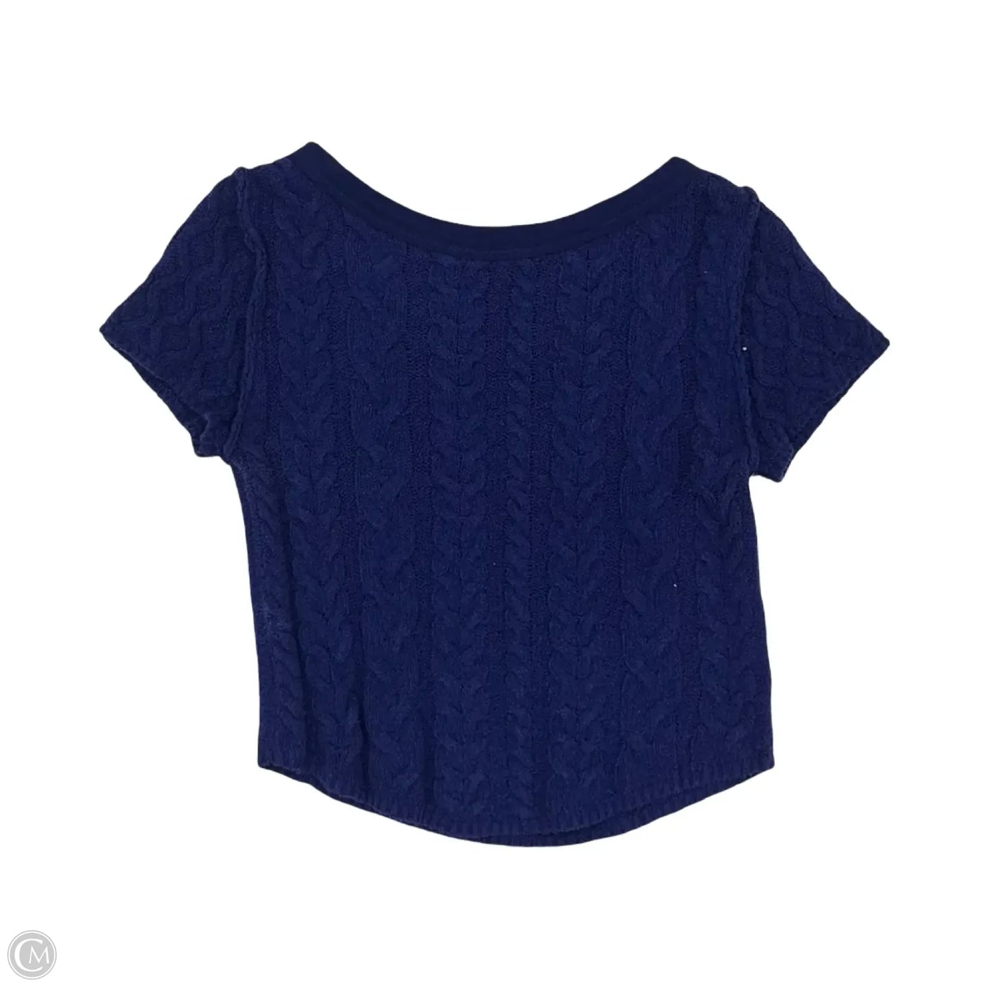 Sweater Short Sleeve By Free People In Blue, Size: S
