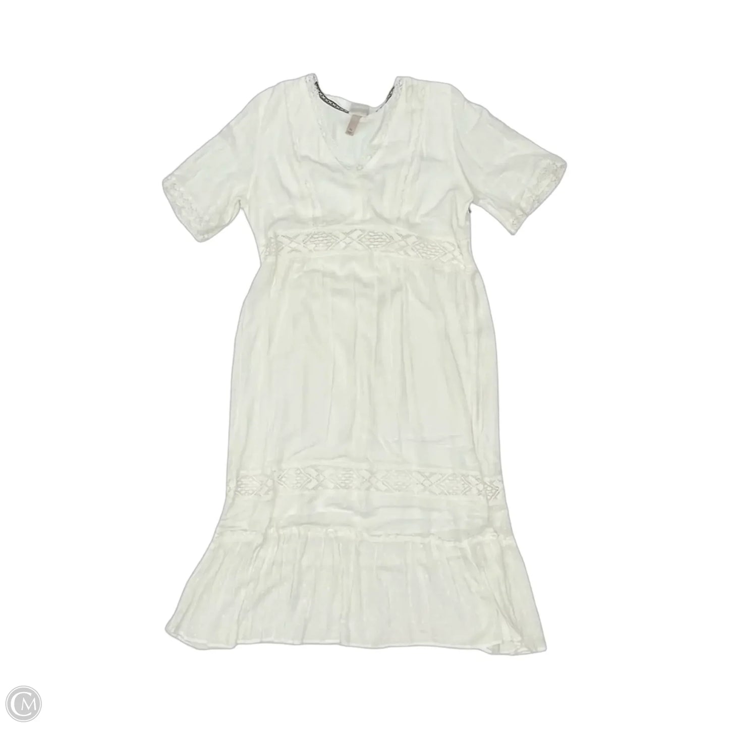 Dress Party Midi By Knox Rose In Cream, Size: Xl