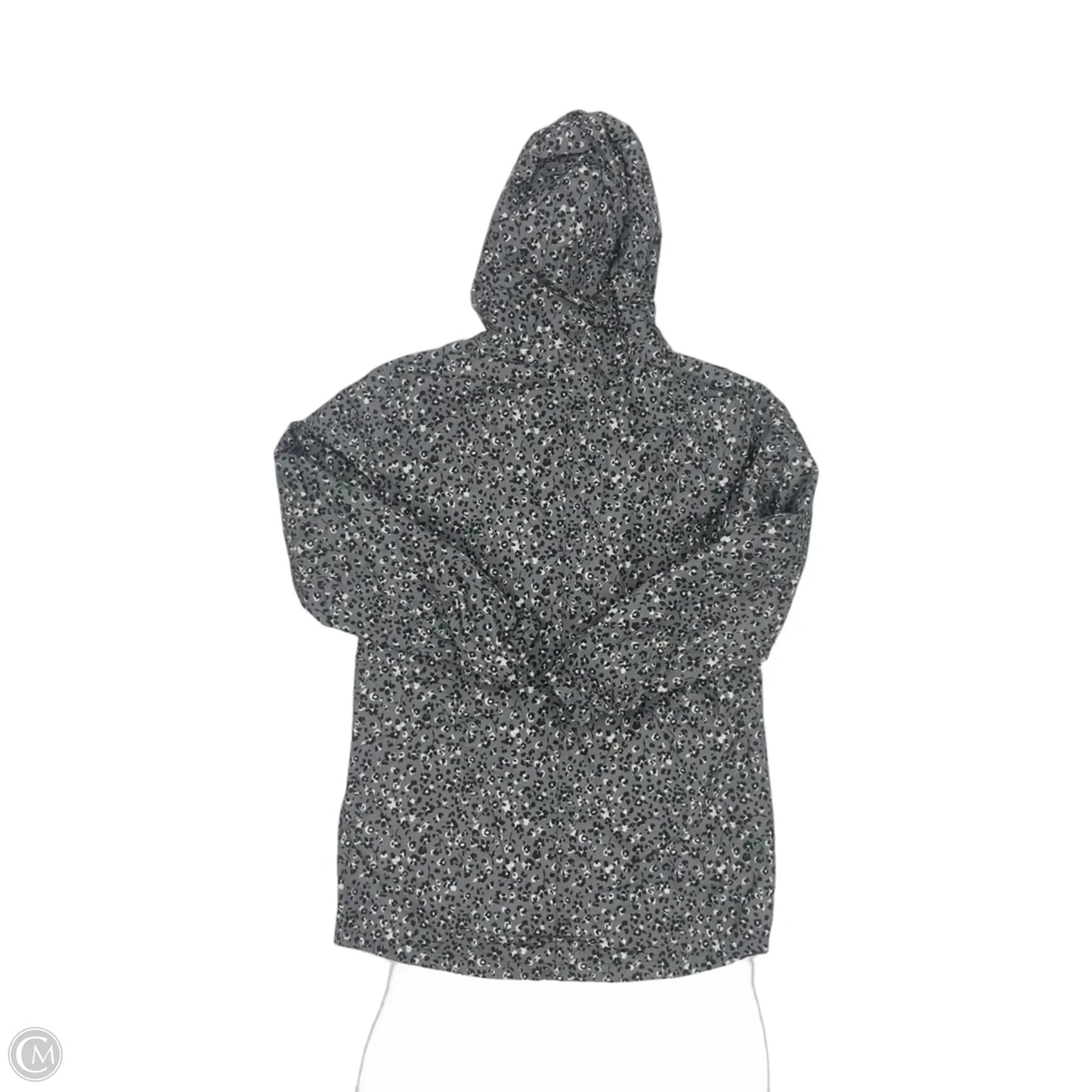 Jacket Windbreaker By Crane In Grey, Size: S