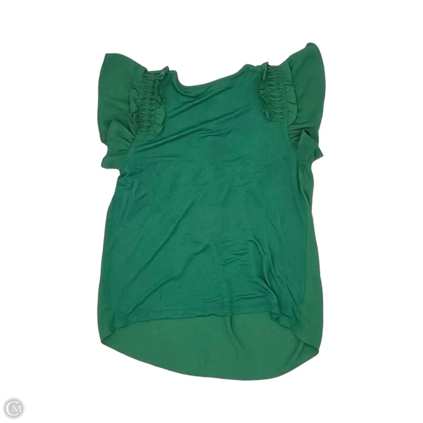 Blouse Short Sleeve By Loft In Green, Size: Xs