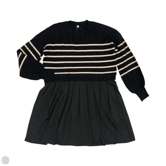 Dress Sweater By Cme In Black & Cream, Size: M