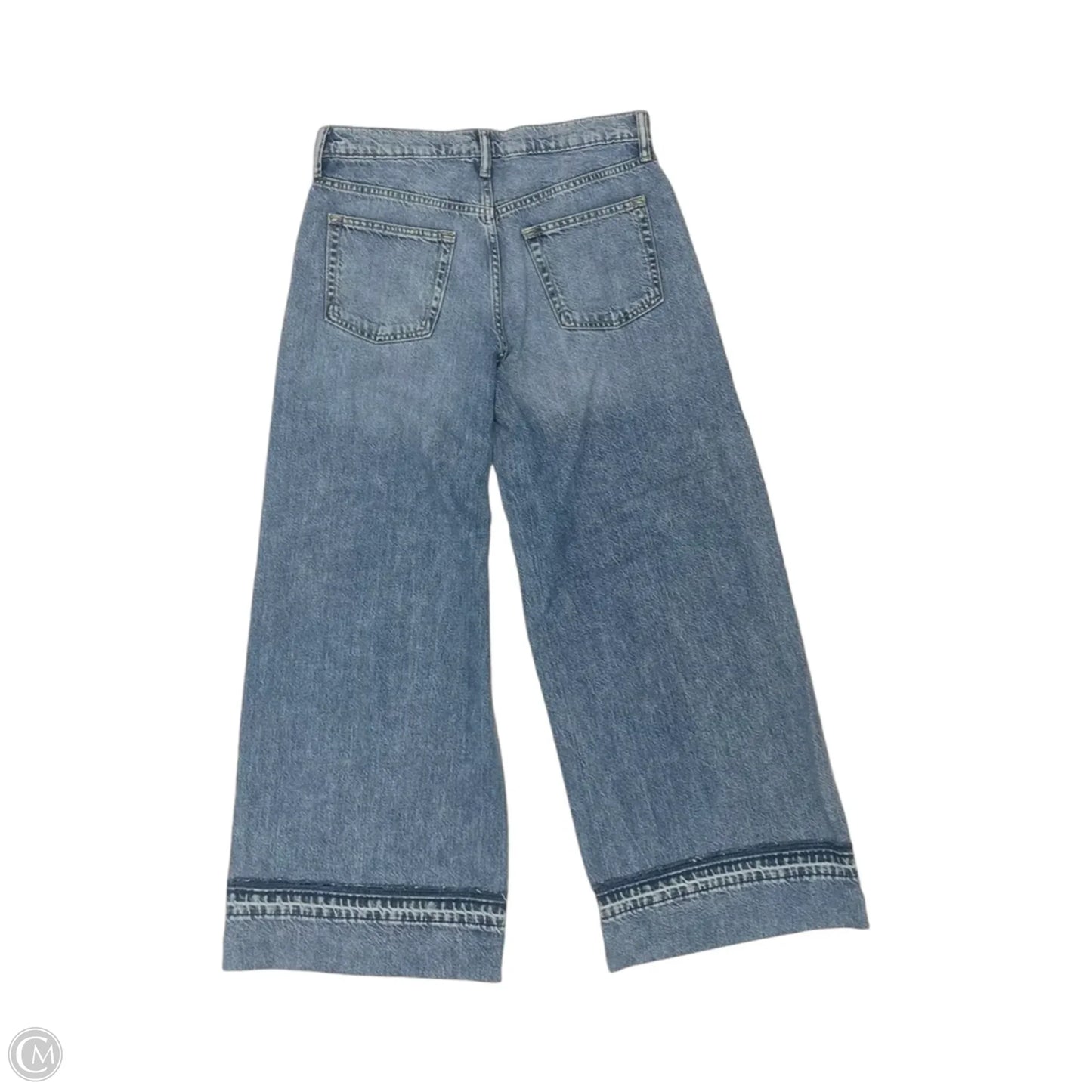 Jeans Wide Leg By Gap In Blue Denim, Size: 6