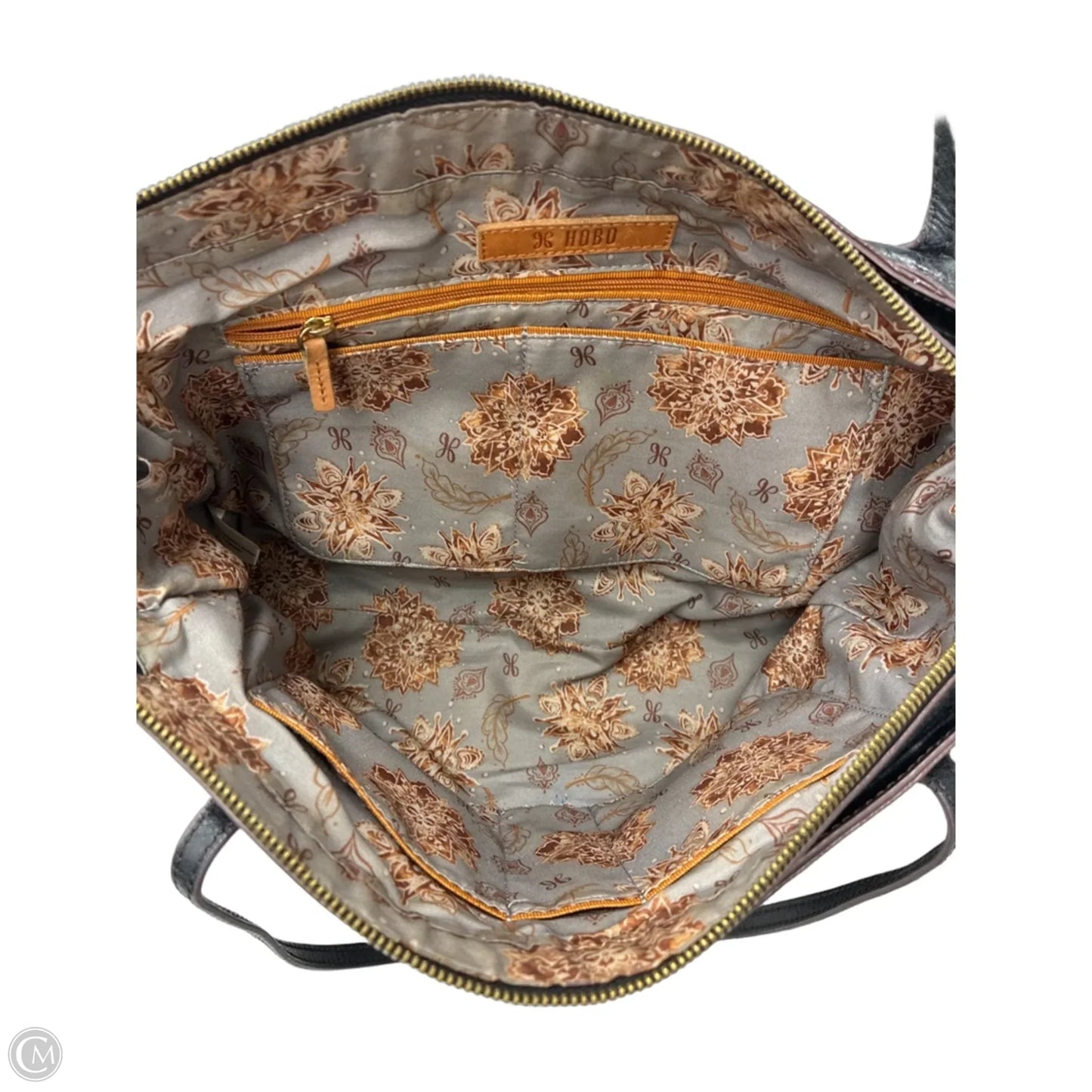 Handbag Leather By Hobo Intl, Size: Medium