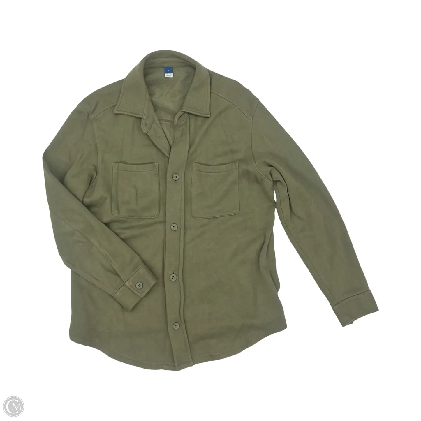 Jacket Shirt By Old Navy In Green, Size: M