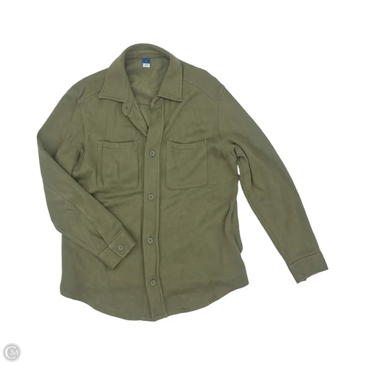 Jacket Shirt By Old Navy In Green, Size: M