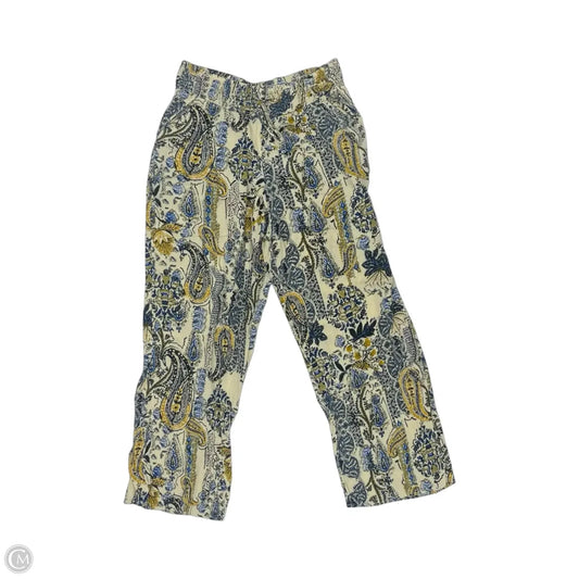 Pants Wide Leg By Maurices In Blue & Yellow, Size: S
