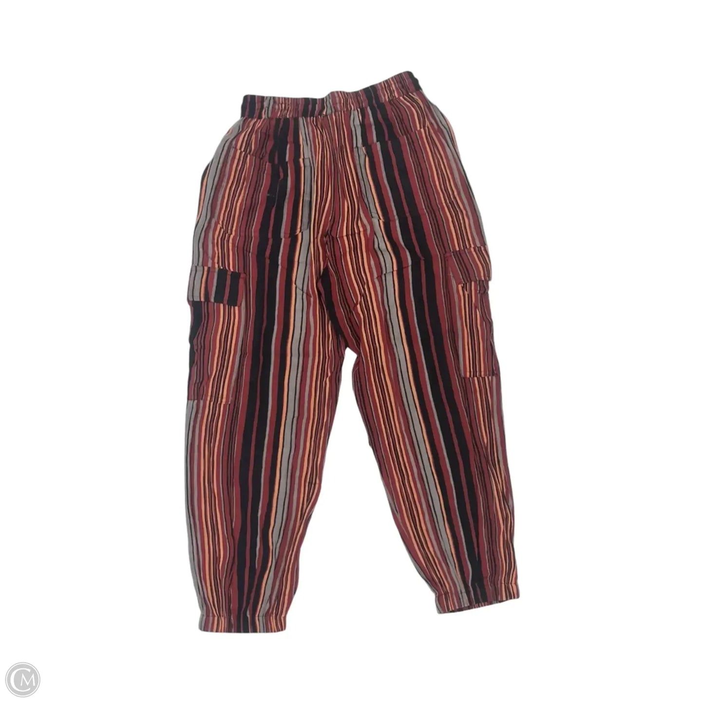 Pants Joggers By Angie In Striped Pattern, Size: S