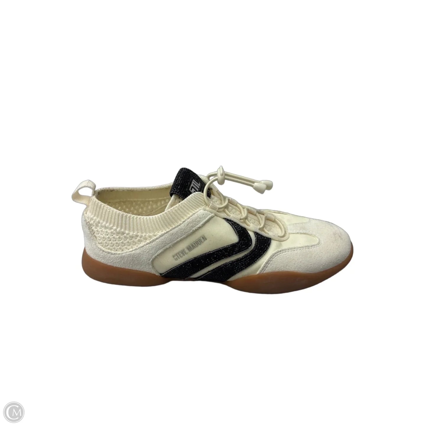 Shoes Sneakers By Steve Madden In Black & Cream, Size: 7