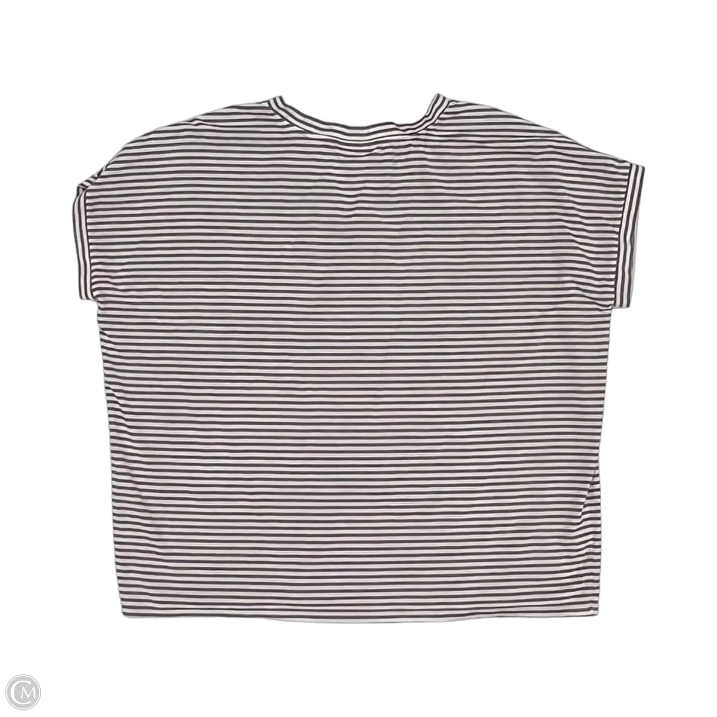 Top Short Sleeve By J. Jill In Purple & White, Size: S