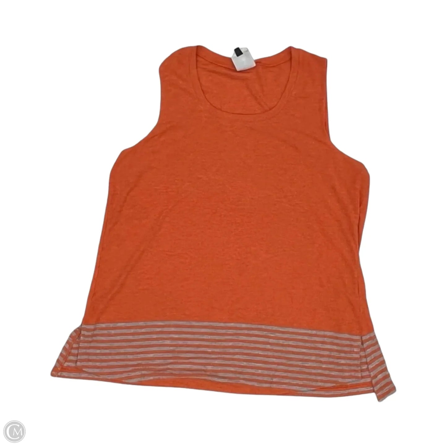 Top Sleeveless By Cabi In Grey & Orange, Size: S