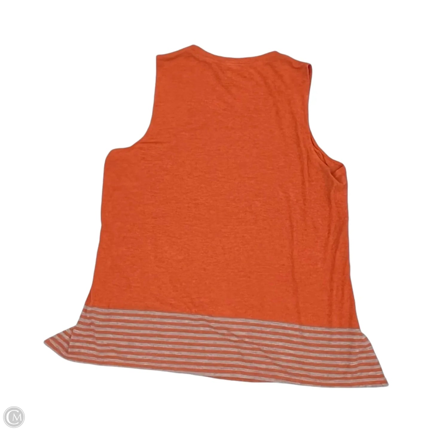 Top Sleeveless By Cabi In Grey & Orange, Size: S