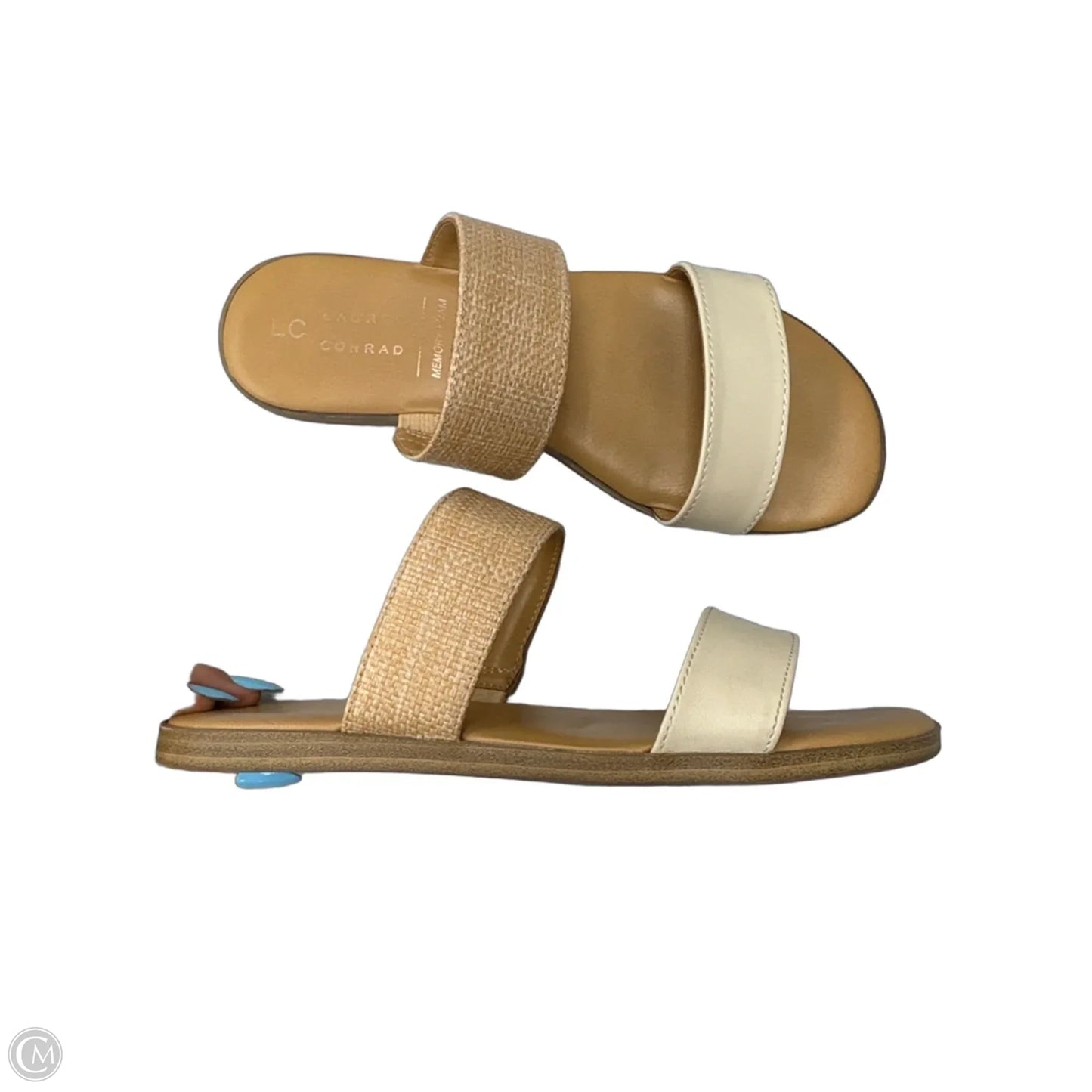 Sandals Flats By Lc Lauren Conrad In Tan, Size: 7.5
