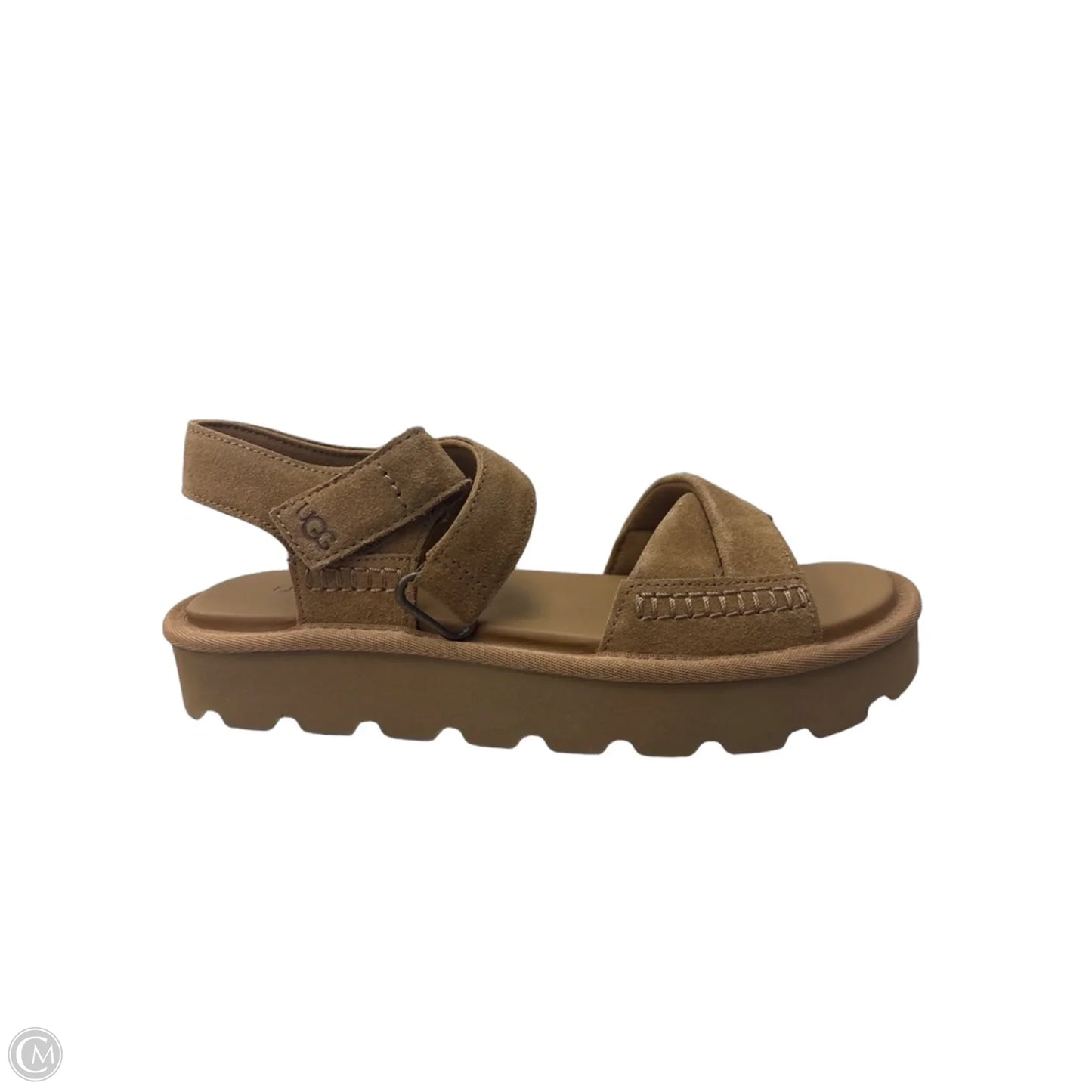 Sandals Designer By Ugg In Tan, Size: 9