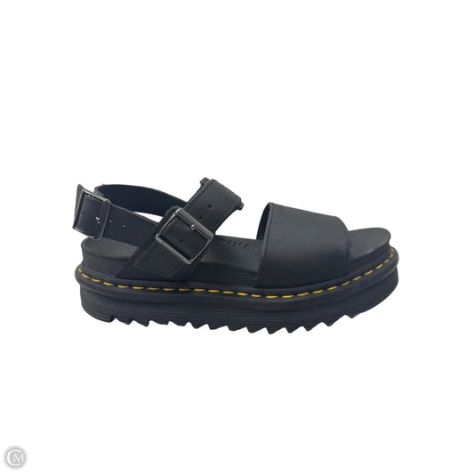 Sandals Heels Platform By Dr Martens In Black, Size: 9